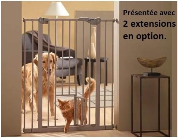 Savic Dogdoor with lattice 107 CM Grey/small opening