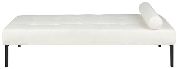 Chaiselongue Bouclé weiß mit Kissen CHINON Bild 5