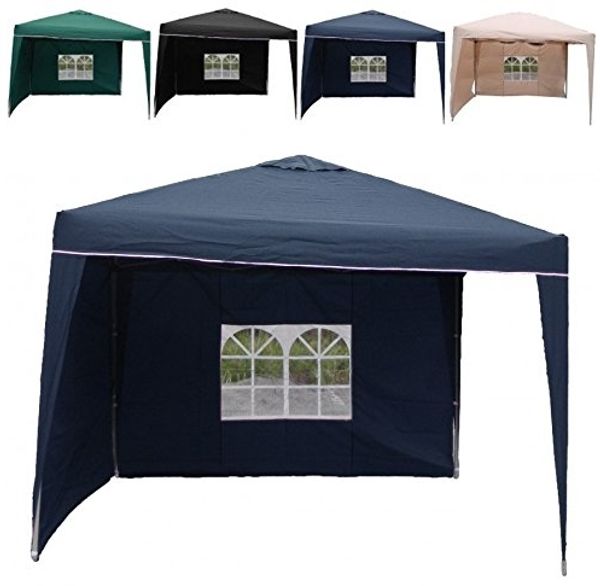 Alu Pavillon Faltpavillon 3x3m Gartenpavillon Gartenzelt Partyzelt Wasserabweisend Blau Bild 2