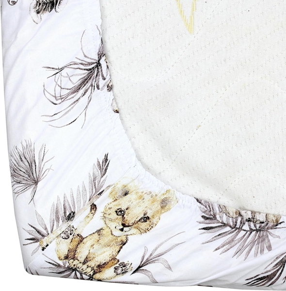 TupTam Spannbettlaken Baby Spannbettlaken Spannbetttuch für Babybett Kinderbett 2er Pack Bild 7