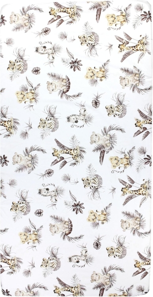 TupTam Spannbettlaken Baby Spannbettlaken Spannbetttuch für Babybett Kinderbett 2er Pack Bild 5