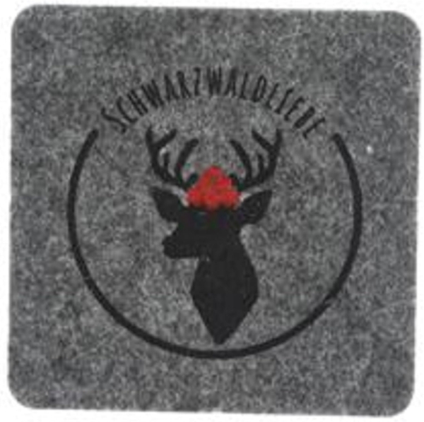 Glasuntersetzer 4tlg. Schwarzwaldliebe FILZ