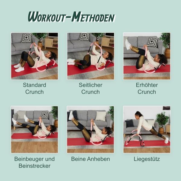 relaxdays Bauchtrainer AB Roller für Zuhause (1-St) Bild 2