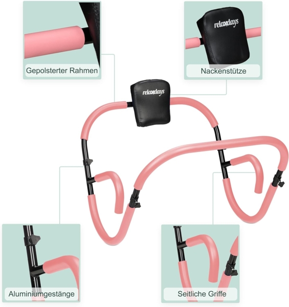 relaxdays Bauchtrainer AB Roller für Zuhause (1-St) Bild 6