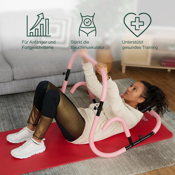 relaxdays Bauchtrainer AB Roller für Zuhause (1-St) Bild 3