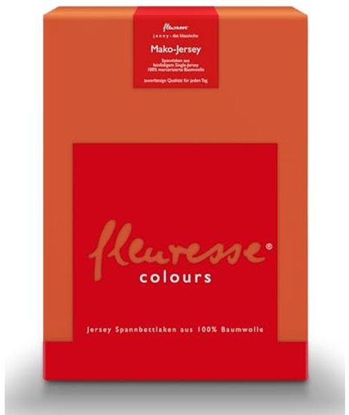 Fleuresse Mako-Jersey-Spannlaken Jenny C chili 4071 Bild 2