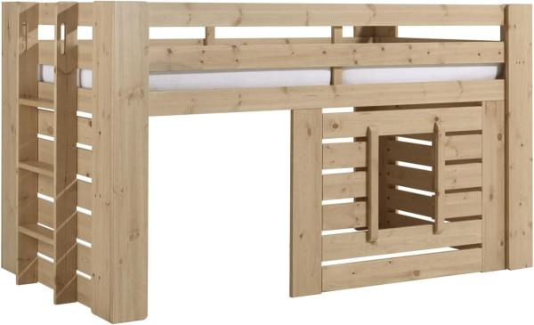Vipack 'Oliver' Halbhochbett, 90x200 cm, Kiefer Farbe Oak