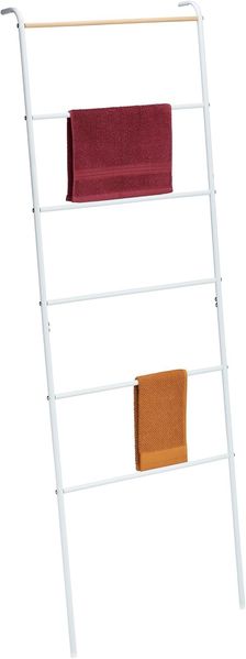 Relaxdays Handtuchleiter aus Metall mit 6 Sprossen