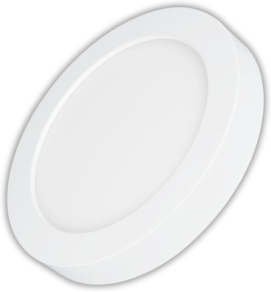 LUXULA Aufbauleuchte LED CCT Aufbauleuchte, 6W, 525 lm, ø122x35 mm, Lichtfarbe einstellbar, LED fest integriert, warmweiß, CCT, neutralweiß, kaltweiß