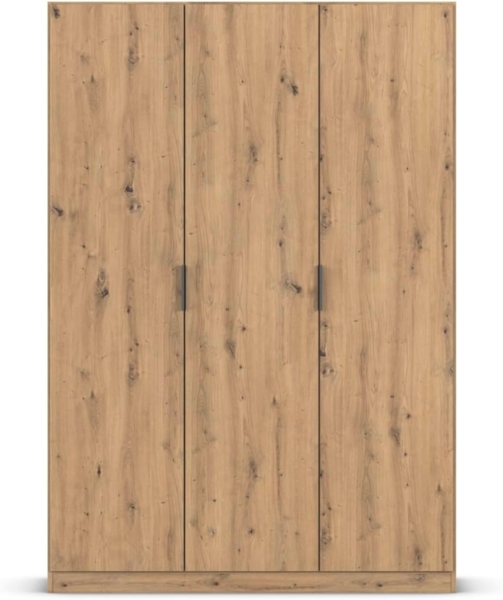 Rauch Möbel Lagoa, Kleiderschrank, Garderobe für Schlafzimmer, Kinderzimmer, Jugendzimmer 3-türig, mit Zubehör Premium, Farbe Eiche Artisan, Holz, Breite 136 Bild 10