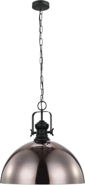 Eglo 43215 Pendelleuchte COMBWICH schwarz, creme E27 Ø53cm H:110cm dimmbar