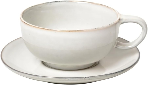 Broste Copenhagen NORDIC SAND Tasse mit Untertasse 0,25 l