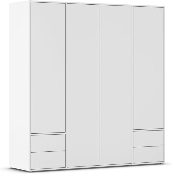 rauch Drehtürenschrank Kleiderschrank Schrank Garderobe Wäscheschrank NABILA viel Stauraum (in 3 verschiedenen Ausstattungen BASIC/CLASSIC/PREMIUM) mit 2 Schubladen und Push-to-Open Funktion TOPSELLER MADE IN GERMANY