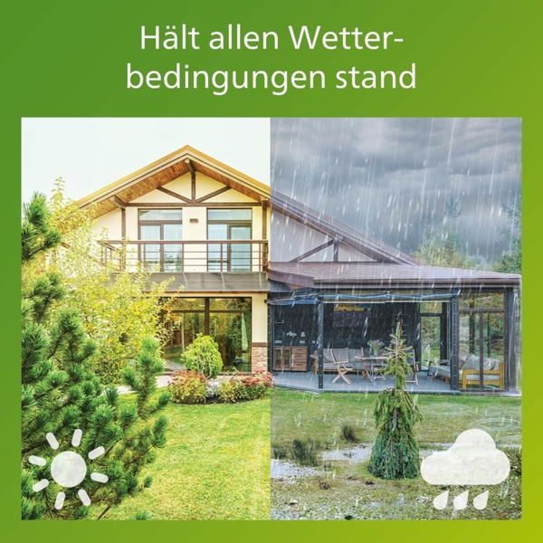 Philips Lois Flutlichtstrahler für den Außenbereich mit Sensor, 20 Watt, 3000K weißes Licht, Schwarz Bild 5