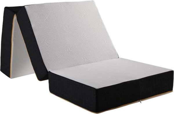 ComfyLine - Futon Klappmatratze, 80x200 cm, Matratze für Camping, Reisematratze Gästematratze Klappbar Faltmatratze Bodenmatratze Orthopädischer Schaumstoff