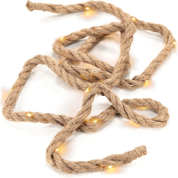 Nipach LED-Lichterkette BI11003 LED Lichterkette Deko-Seil 25 LED 2m