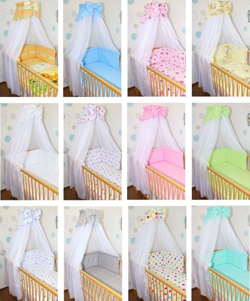 Betthimmel Chiffon Himmel für Baby Bett Deko Himmel Sterne D8
