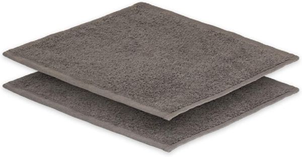 2x Seiftuch Frottier 500 g/m² 30 x30 cm Anthrazit