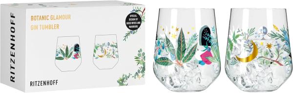 Ritzenhoff 3892001 BOTANIC GLAMOUR Gin Tumbler 2er #7 #8 Good Wives and Warriors 2023 / Ginglas-Set