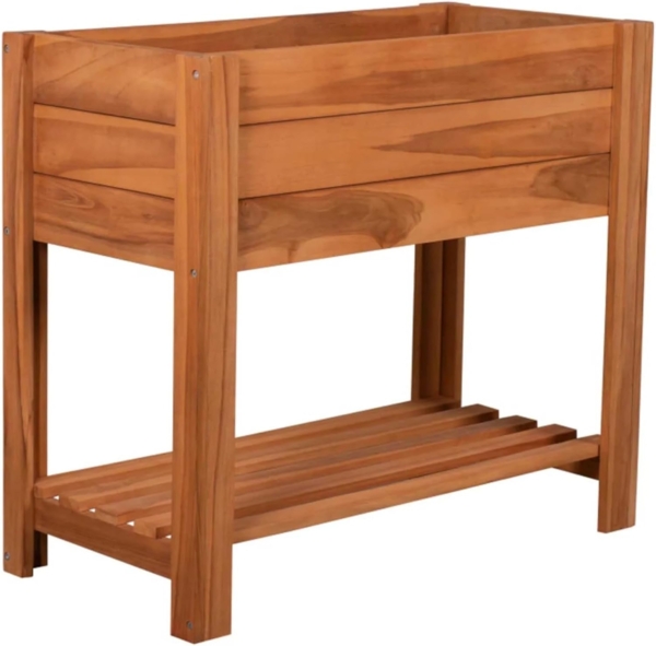 Hochbeet Kräuter Teak mit Ablagefläche