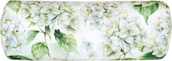 beties Nackenrollenbezug Landlust-Hortensie, (1 Stück), 100% Baumwolle, Hortensien in weiß, verschiedene Größen