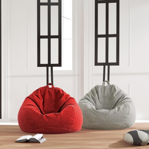 AD.CON Sitzsack mit ECO Füllung, Rot, 80 x 90 x 50 185L, EPS-Perlen Bild 7