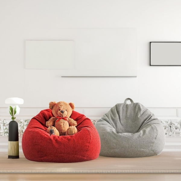 AD.CON Sitzsack mit ECO Füllung, Rot, 80 x 90 x 50 185L, EPS-Perlen Bild 2