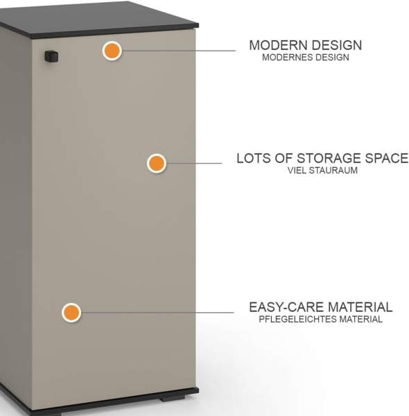 Midischrank Joli Greige 37 x 78 cm Vicco Bild 9