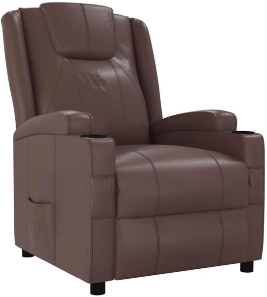 vidaXL Relaxsessel Braun Kunstleder 340961