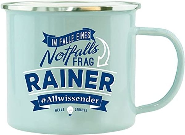 HTI-Living Rainer Echter Kerl Emaille Becher