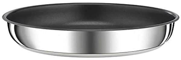 Tefal Bratpfanne Ingenio Preference, Edelstahl (1-tlg), stapelbar, Antihaftversiegelung, Thermo-Signal, 18/10-Edelstahl
