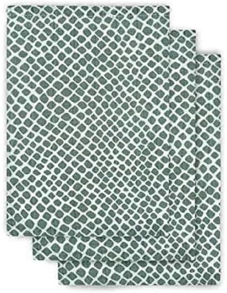 jollein Mullwaschlappen Snake ash green 3er Pack