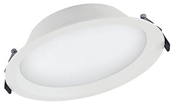 LEDVANCE Efficacy: up to 90 lm/wluminous flux: up to 3150lmlight colours: 3. 000k/4. 000k/6. 500k cut-outs: 150mm & 200mmbeam angle: 100°ip44 from roomsidelifespan: 50. 000 hours (l70 @ 25c)guarantee: 5 years