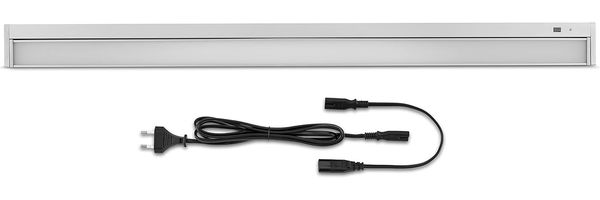 REV TERRA Küchenleuchte, Beleuchtung Küchenschrank, Beleuchtung Küche erweiterbar, 91cm, 18W, 1350lu, Sensor, silber