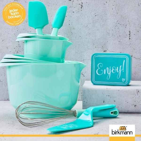 Birkmann Tortenheber Colour Splash, Kuchenheber, Backzubehör, mit Spruch, Kunststoff, türkis, 26 cm, 429789 Bild 7