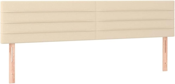 vidaXL Polsterbett mit Matratze und LED-Beleuchtung Creme 200x200 cm Bild 7