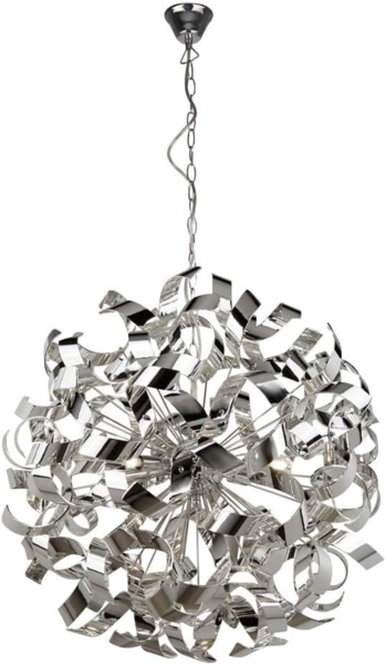Curls 6Flammiger Pendelleuchte, Metall, Chrom chrom Baustahl