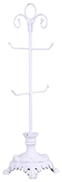Tassenständer Tassenhalter aus Metall Chic Antique Höhe 54cm 39386-01 weiß