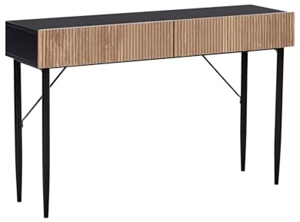 Konsolentisch BLYTHE Naturfarbene Esche Schwarz