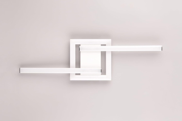 LED Deckenleuchte, Metall, weiß, matt, L 54 cm Bild 14