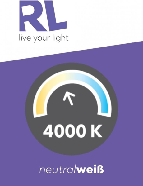 LED Deckenleuchte, Metall, weiß, matt, L 54 cm Bild 6