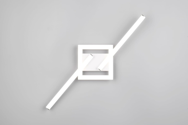 LED Deckenleuchte, Metall, weiß, matt, L 54 cm Bild 10