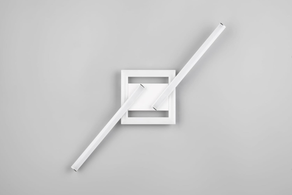 LED Deckenleuchte, Metall, weiß, matt, L 54 cm Bild 17