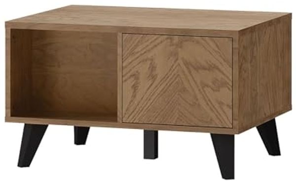 Couchtisch Cozy Wohnzimmertisch 80x60x48cm Eiche Rustikal teilmassiv
