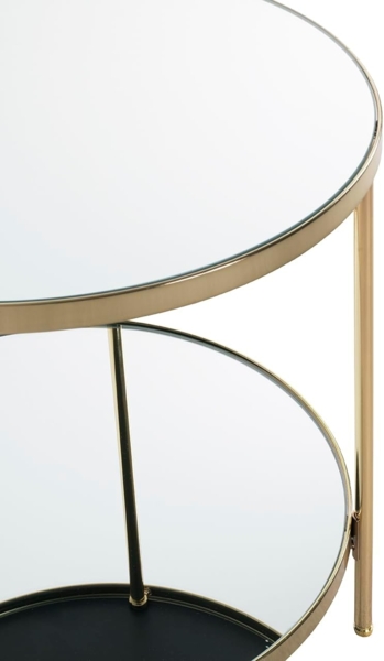 HAKU Möbel Beistelltisch, Metall, vermessingt, Ø 45 x H 46 cm Bild 4