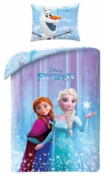 Disney Frozen Bettwäsche mit Elsa Anna & Olaf