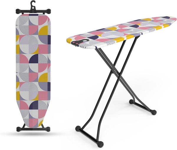 hausleben Bügelbrett Bügeltisch, Bügelpress Ironing Board, Bügelbrett klappbar, Robuste und rutschfeste Beine, höhenverstellbar