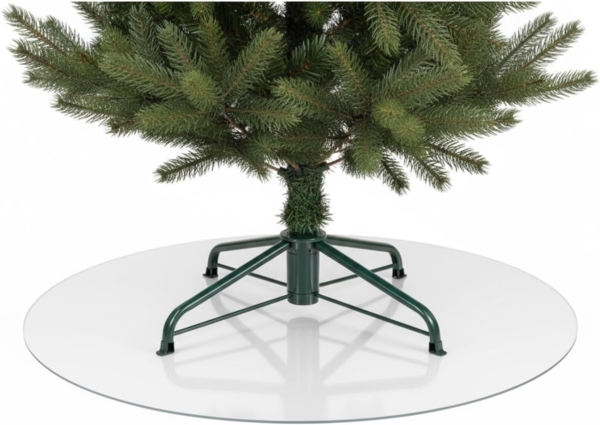 Beautex Baumteppich Weihnachtsbaum Untersetzer Folie leicht mattiert Schutzmatte, Rund