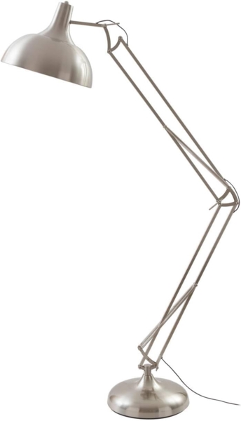 Lindby Stehlampe Leia, Metall, Chrom IP20, 1 x 15 W LED