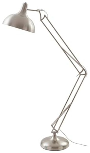 Lindby Stehlampe Leia, Metall, Chrom IP20, 1 x 15 W LED